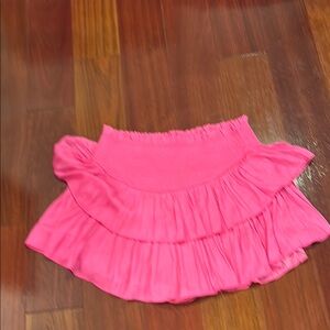 Pink Ruffled Skirt